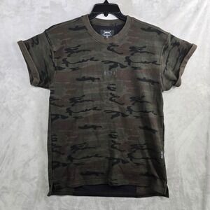 ASRV Technical Sportswear T Shirt Mens‎ Medium Camouflage Print silverplus Mesh